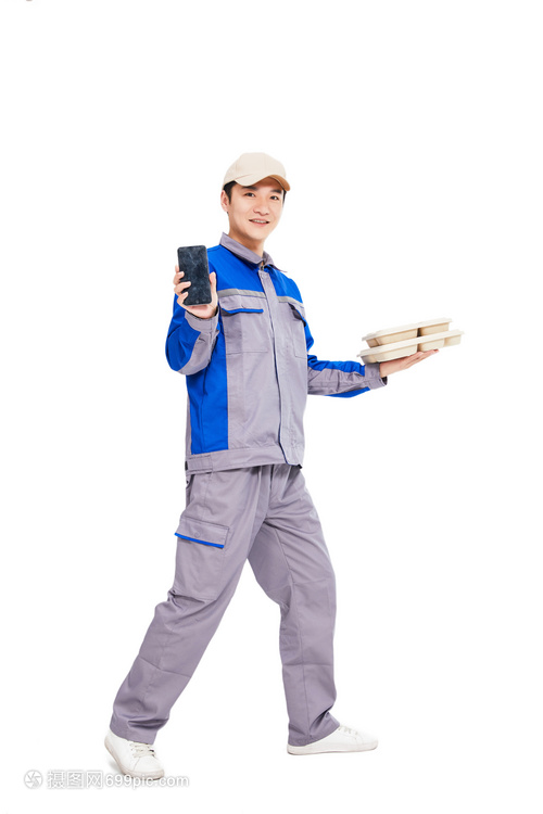 送餐的外卖人员